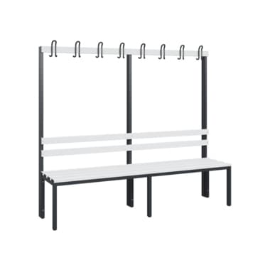 C+P Garderobenbank 1710x1960x403mm sgr/lgr