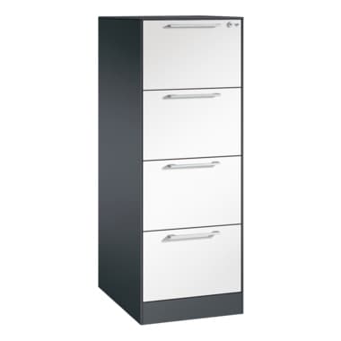 C+P Hängeregistraturschrank Asisto A4 1bahnig sgr/rws