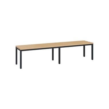 C+P Umkleidebank 420x1960x353mm sgr