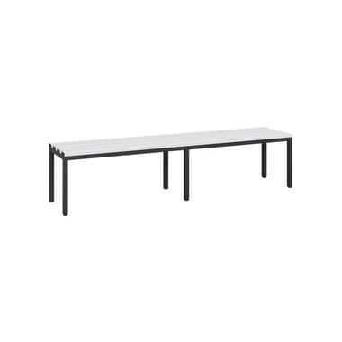 C+P Umkleidebank 420x1960x353mm sgr/lgr
