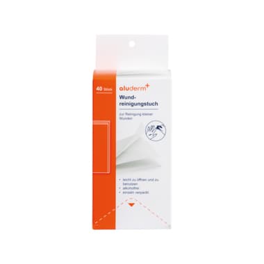 aluderm Wundreinigungstuch 40St