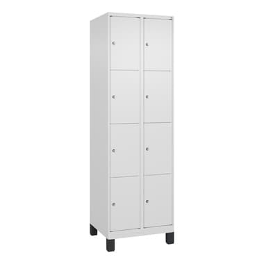 C+P Schließfachschrank 2x4Fä 1950x600x500mm ws/ws