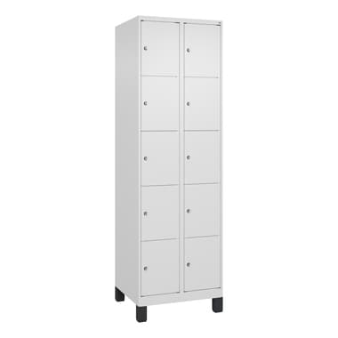 C+P Schließfachschrank 2x5Fä 1950x600x500mm ws/ws
