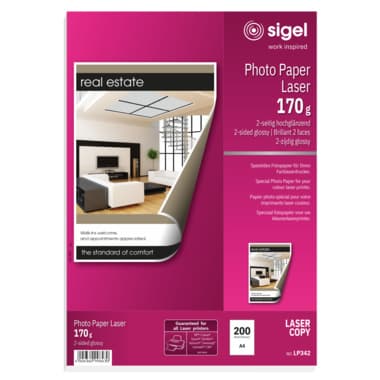 Sigel Fotopapier DIN A4 170g ws 200 Bl.