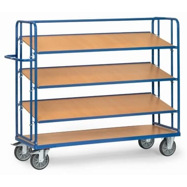 fetra Etagenwagen 4Holzböden 1250x1560x610mm