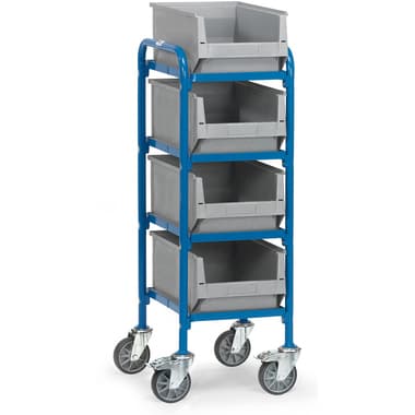 fetra Beistellwagen 4Böden 4Kästen 320x470mm