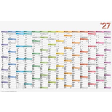 Brunnen Plakatkalender 2027 106x67cm 14Monate