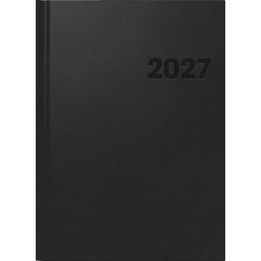 Brunnen Buchkalender 2027 A4 1W/2S sw