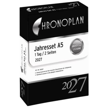 Chronoplan Jahres-Set 2027 A5 148x21mm 1T/2S