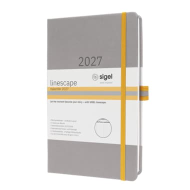 Sigel Wochenkalender Linescape 2027 A5 176S 1W/2S hgr/ge