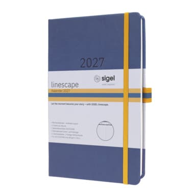 Sigel Wochenkalender Linescape 2027 A5 176S 1W/2S bl/ge