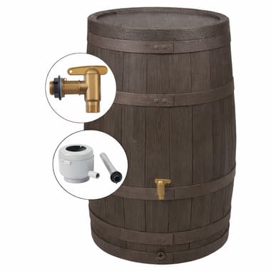 4rain Regenfass VINO 250l dbr