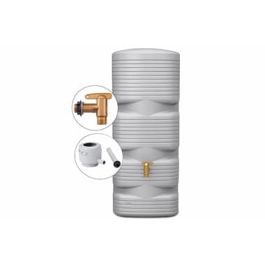 4rain Wandtank QUADRO 170l betongrau