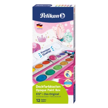 Pelikan Farbkasten K12 12Farben +Deckweiß