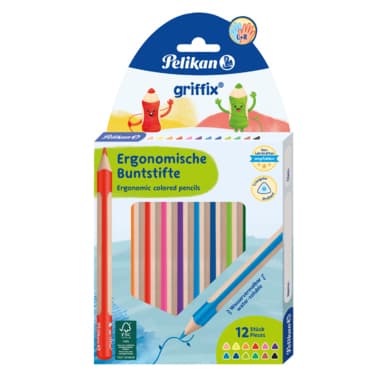 Pelikan Buntstift griffix sort 12St