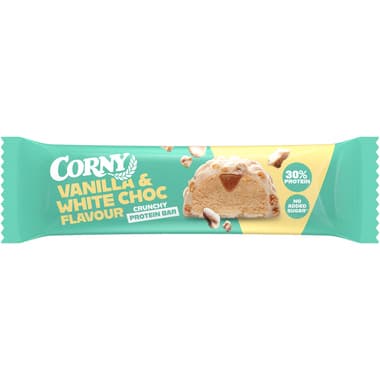 Corny Riegel Crunchy Protein Vanilla White Choc 12St