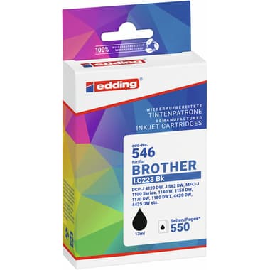 Edding Tinte wie Brother LC223BK sw 550S