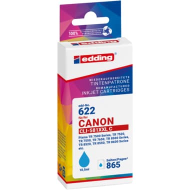 Edding Tinte wie Canon CLI-581XXLC cyan 865S