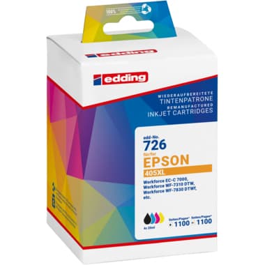 Edding Tinte wie Epson 405XL c/m/y/sw 1100S 4St