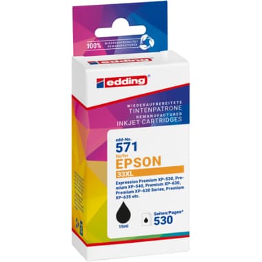 Edding Tinte wie Epson T33XL sw 530S