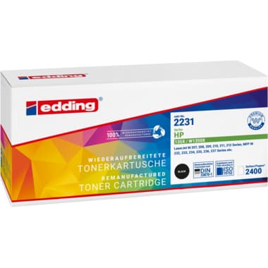 Edding Toner wie HP 135X (W1350X) Schwarz 2.400S