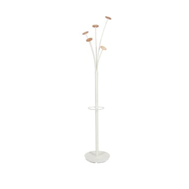 Alba Garderobenständer Festival 5Haken 187cm ws/hbr