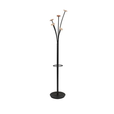 Alba Garderobenständer Festival 5Haken 187cm sw/hbr