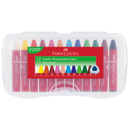Faber-Castell Wachsmalstift Jumbo farbig sort 12 St.