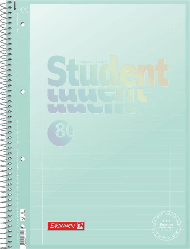 Collegeblock A4 Lin.27 Pastell